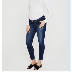 AG Adriano Goldschmied Maternity Prima Cigarette Leg Dark Wash Jeans Size 26